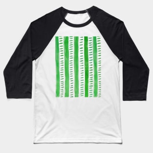 Watercolor lines - green Baseball T-Shirt